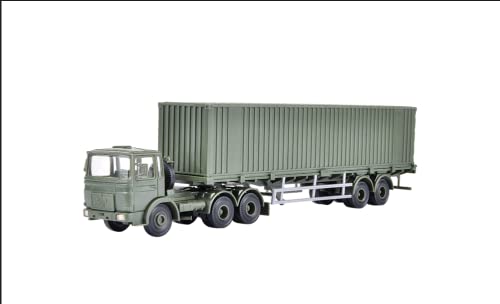 Kibri 18068 tracteur militaire 3 essieux avec remorque porte-conteneur 40' en kit HO