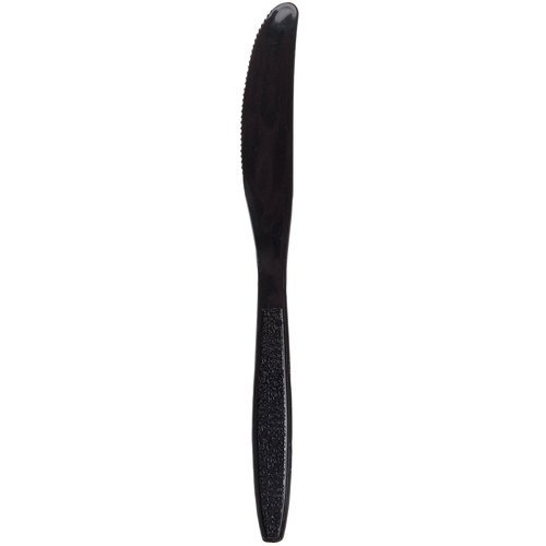 Visions Heavy Weight Black Plastic Knife - 100 / Pack