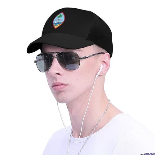 Seal of Guam Unisex Classic Adjustable Curved Brim Baseball Cap, Trucker Hat4