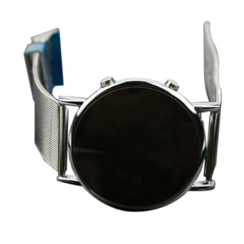 UPKOCH ブルーLEDデジタルウォッチ trendy hip blueray swagcky メッシュベルトウォッチ ブルーLEDミラーウォッチ 人格 見る デジタル腕時計 男
