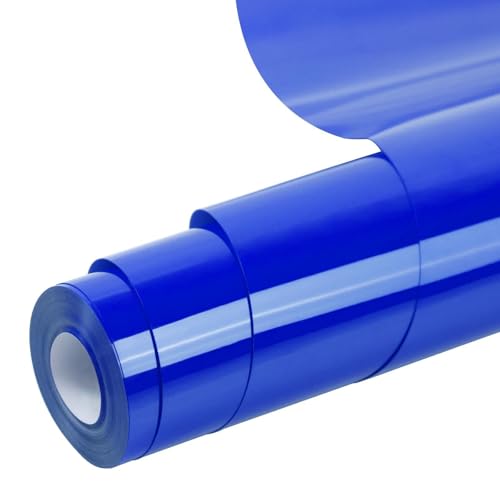 ROFISUE Heat Transfer Vinyl Dark Blue 12Inches×20FT Iron on for T...