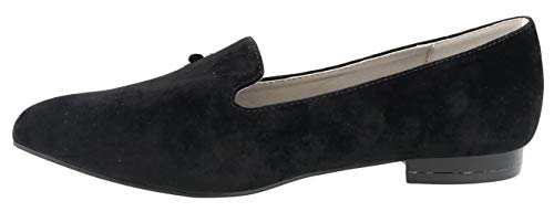 Bellini Women's Dragonfly Black Velvet Flat3