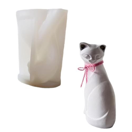 エポキシ樹脂石鹸のための猫の置物用シリコーン型キャンディーチョコレートフォンダンホルダー型エポキシ樹脂の型