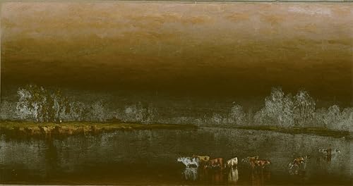 Portrait tableaux pour la décoration de la chambre vaches paysage 60x90cm