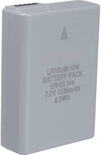 IJJA EN-EL-14A Rechargeable Lithium-Ion Camera Battery Pack for MH-24 Camera Charger Compatible with Nikon Camera Battery Charger
