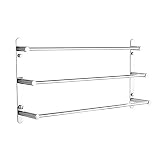 LightInTheBox Stainless Steel Bathroom Shelves 23.6 Inch Three Towel Bar Hotel Bath Towel Rack Moder