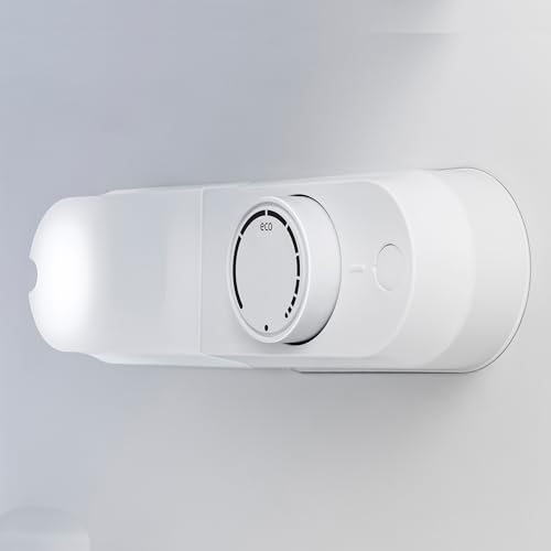 Fridgemaster MUR4894E 82L Under Counter Fridge with LED Lighting, Adjustable Temperature Control, Reversible Door and 3 star Ice Box, White, E rated