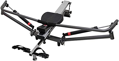 Image of Equipment Home Gym Folding Rowing Machine Indoor Exercise Equipment Realistic Boating Feeling 8-Level Manual Resistance Control for Home Gym