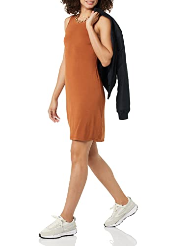Image of Amazon Essentials Women's Lightweight Jersey Slim-Fit Tank Mini Dress