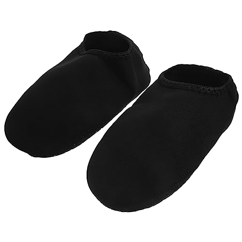 Toddmomy 1Pair Men Diving Swim Barefoot Water Shoes Soft Beach Socks for Water Activities Quick Drying Slip Sole Comfortable Fit for Surfing Swimming and Beach Sports Black