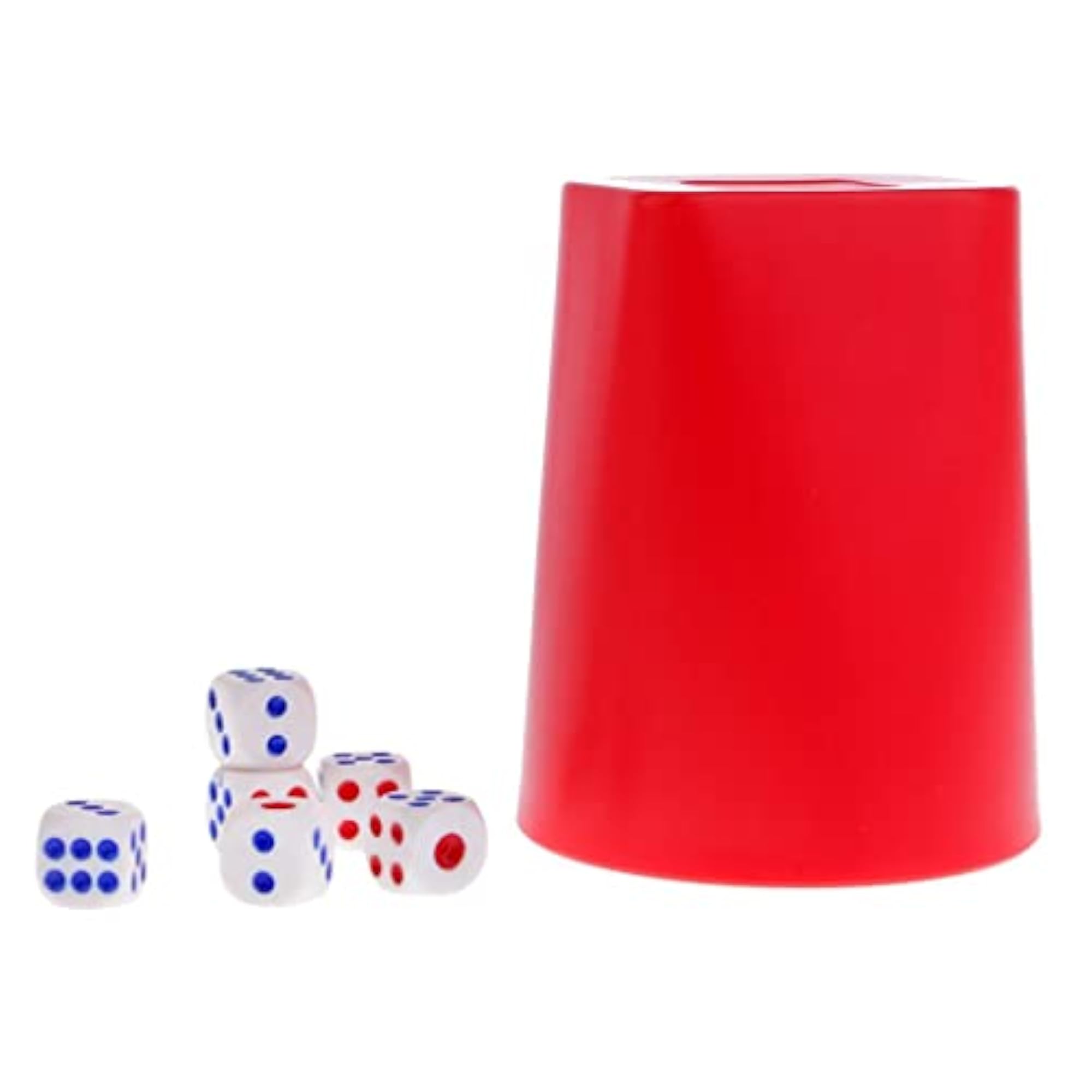 Rhombus Dice Cup with 6Pcs Dices