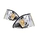 For 1999 2000 BMW 323i Pair Park/Signal Lights Driver and Passenger Side park/signal/marker combo; Sedan/4dr wagon; E46; w/amber lens BM2520104 BM2521104