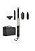 Silk'n air styler 5 in 1 SilkyAir Flex Curly and Wavy Heizbürste mit 5 Zubehörteilen, Rotierende Föhnbürste, Volumenbürste, Diffusor und mehr, 1300W Haartrockner, Schwarz