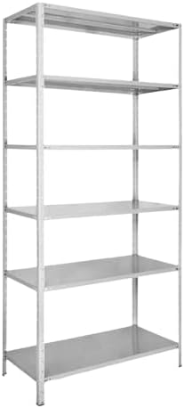 CASA D, Estante Armário Prateleira Aço 60cm Multiuso 6Bandejas Ci...