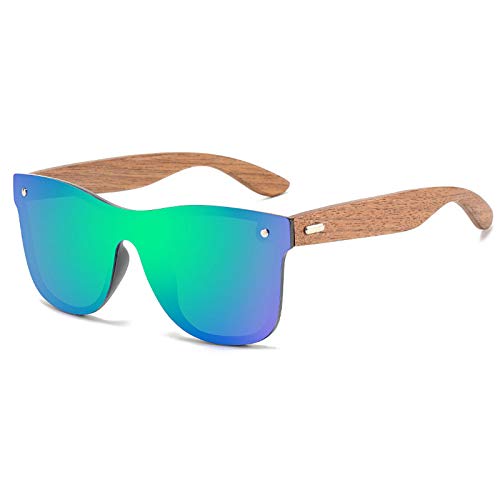 Image of willochra Polarized Wood Mirror Lens Sun Glasses for Women men drive Colorful Shades Handmade Bamboo wood sunglasses