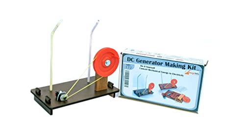 Image of DC Generator Making Kit. Teacher Aid. Do It Yourself. Energy Conversion Kit. Convert Mechanical Energy into Electricity