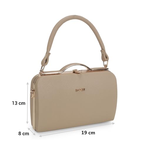 Image of Mochi Women Party /Fashion Fabric Soft Body Lock Closure Solid Clutches With 1 Pocket And 1 Compartments