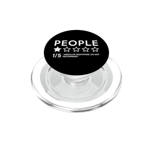 People One Star Bad Review Sarkastische soziale Angst Sarkasmus PopSockets PopGrip für MagSafe