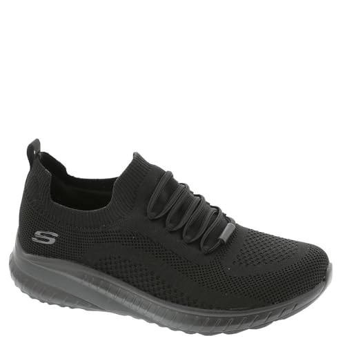 Skechers Women's Squad Chaos 108145W Food Service Shoe, Black, 6 Wide