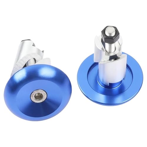 Lenkergriffe Kappenstecker Endschieber Motorrad-Lenkergriffe Stecker Für Suzuki Für RM 65 85 100 125 RMZ250 RMZ450/z DR200/SE DR-Z250 DRZ400 ES SM Anti Vibrations Lenker Endstopfen(Blue)