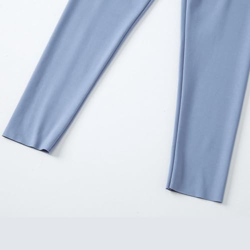 Children's Sports Warm Leggings Tights Winter Yoga Athletic High Rise Yoga Pants Elastic Sporty Funny High Waisted Fleece for Teen Girls Exercise Patterned Cute Tummy Control Workout Lift Blue4