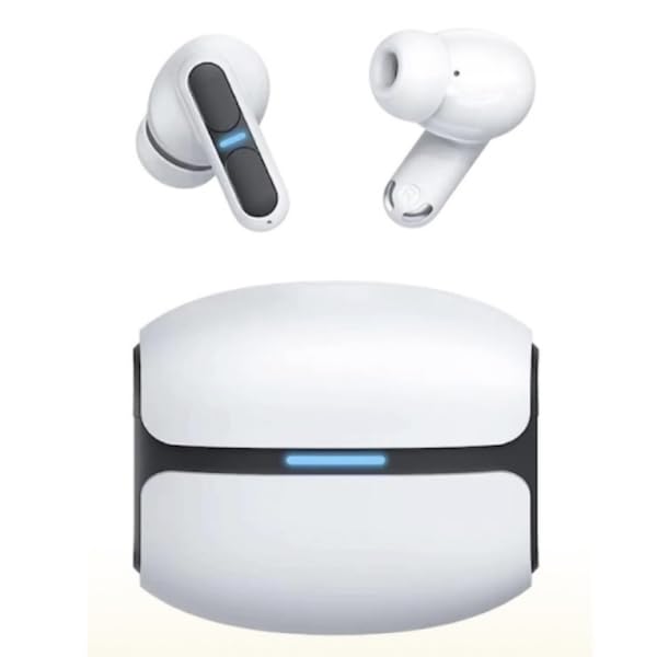 Auriculares Bluetooth Leotec TWS Gaming Nebula Fit con estuche de carga/ Autonomía 7.5h/ Blancos