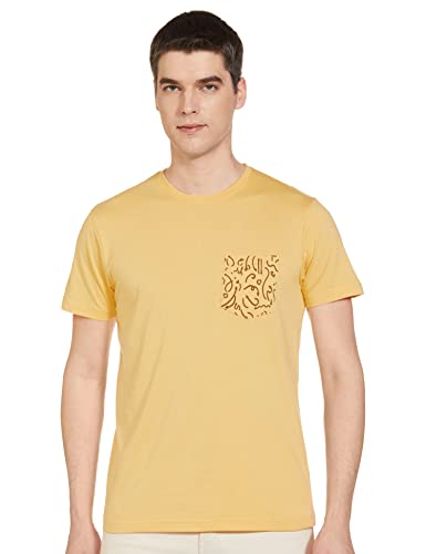 Image of Max Men Cotton Printed Pocket Regular Fit T-Shirt
