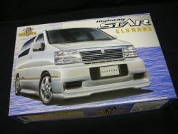 Maquette Elgrand Highway Star 1/24 voiture miniature japonaise Aoshima No.03