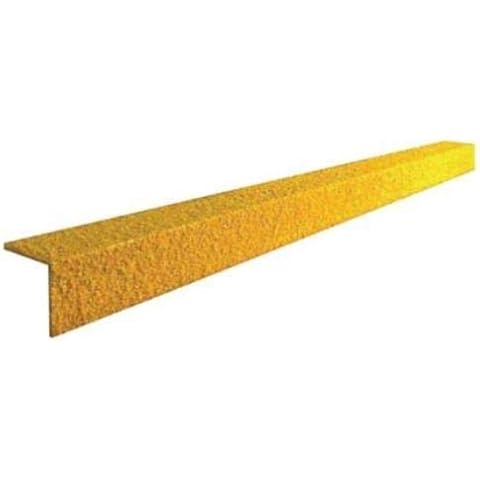 Pack of 5 Stair Tread Nosing Anti-Slip Heavy Duty Yellow 500mm / 750mm / 1000mm (750mm) Cover
