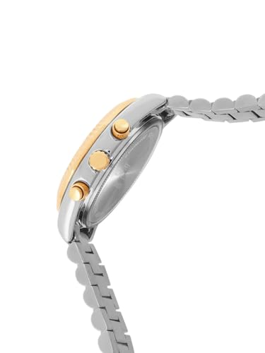 Image of French Connection Chronograph Sliver Round Dial Stainless Steel Strap Casual Premium Sunray Feature Wrist Watch for Women - FCM06STM