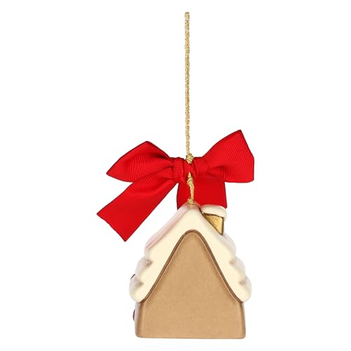 THUN - Weihnachtsdekoration Haus aus Keramik, groß, 5,8 x 4,6 cm, Höhe 6 cm – Bild 2