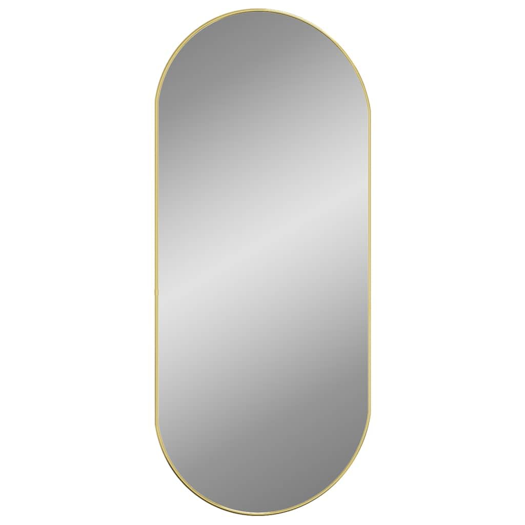 vidaXL Miroir Mural Doré 100x45 cm Ovale