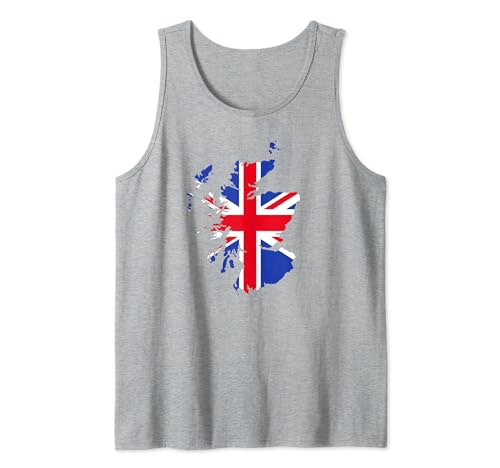 Bandera de Gran Bretaña Mapa Union Jack Camiseta sin Mangas