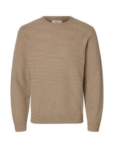 Knit Structure Crew Neck Noos SELECTED FEMME pull crème taille M