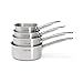 Produktbild de Buyer - Set aus 4 Stielkasserollen PRIM'APPETY aus Edelstahl - 14/ 16/ 18/ 20 cm - 3501.04, Silber