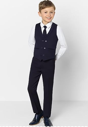 Boy Vest Lapel Double Breasted Slim Fit Boy Vest Outfit2