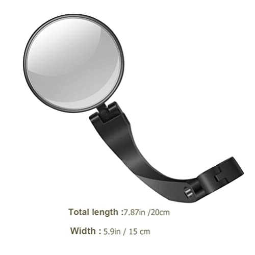 CLISPEED End Bike Bike Mirror Ajustável Mirrors Retrovisor Retrovisor Espelho para Mountain Bike Roa