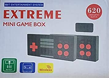 Image of UBOX Two Players USB Wireless Handheld TV Video Game Console Build in 620 Classic Games 8Bit Mini Video Game Console Support AV /HDMI Output for Kids (Off-White)
