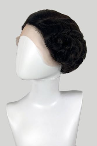Perruque lace front marron short finger waves Dixie perruque vintage courte - 2