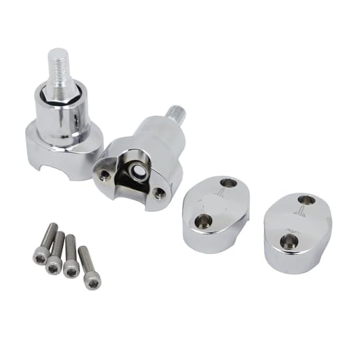 Motocicleta abrazadera manillar kit de elevadores 3 pulgadas Cross Bones 4