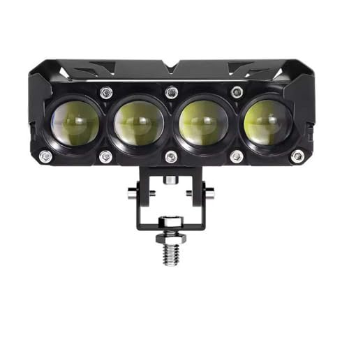 Image of NIGHT LIFE 4 Lens Dual Color LED Fog Light Bar with White & Yellow Modes, 12V Waterproof Aluminium Alloy Body, IP67, High Brightness Long Range Spotlight for Cars & Bikes (Pack Of 1)