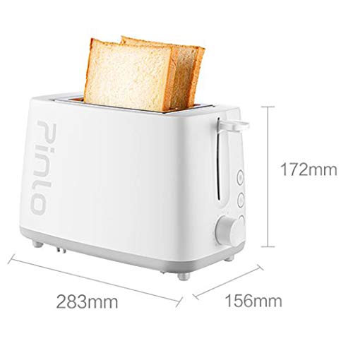 Toaster 2 Scheiben, doppeltes Backen, 6-Gang-Einstellung, mit Abbrechen, Auftauen, Heizfunktion und herausnehmbarer… – Bild 3