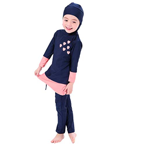 ODIZLI Girls Full Cover Hijab Burkini Swimsuit Modest Muslim Long Sleeve Swimwear Bathing Suit3