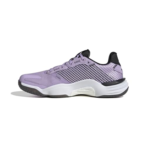 adidas Mujer Stabil 16 Indoor Shoes, Powder Plum/Core Black/Cloud White, 40 EU
