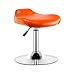 Kuchnia Wysokie stołki Regulowane Wysokość Bezzmiejskie Hydrauliczne Kontui Stołki PU Skórzane obrotowe bar stołki do kawiarni Counter kuchenny (pomarańczowa poduszka) (Size : 41.5 * 41.5*(40-55) cm)
