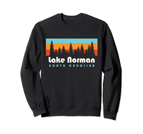 Lake Norman NC Lake Norman Carolina del Norte Retro Vintage Sudadera