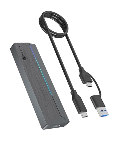 Carcasa Externa ICY BOX para SSD M.2 NVMe/SATA con Luz RGB miniatura 1