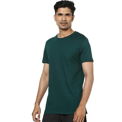 Decathlon Men's Cotton Gym T-Shirt Regular Fit Athletee 100 - Turquoise | #Made in India