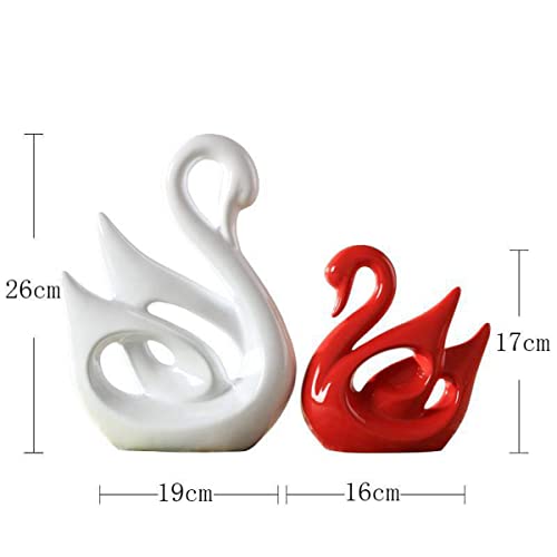 Ecyc Originality Home Decoration Furnishing Animal Ornament Arts And Crafts [ Swan Lovers ] #TOP6