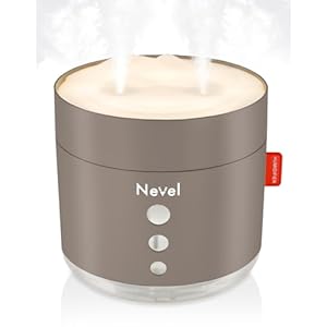 【Amazon.co.jp限定】 Nevel 加湿器 小型 12h連続運転 卓上 寝室用 大容量800ml 静音 アロマ 12畳まで対応 卓上加湿器 超音波式 おしゃれ ベージュ" 